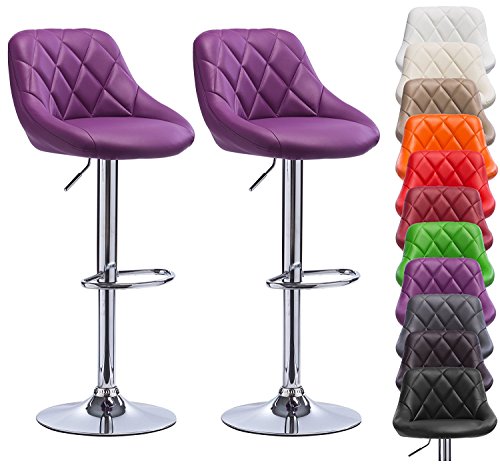 WOLTU-288Lot-de-2-tabourets-de-bar-cuir-synthtique-facile--nettoyerdiverses-couleurs-au-choix-0-0