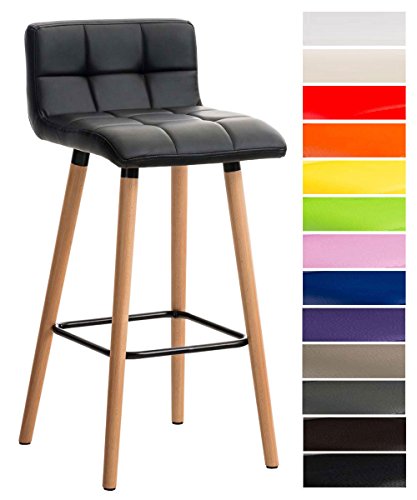 CLP-Tabouret-de-bar-Lincoln-matelass-avec-housse-en-cuir-synthtique-Structure-hauteur-dassise-75-cm-dossier-en-bois-de-htre-repose-pieds-pour-un-confort-optimal-0