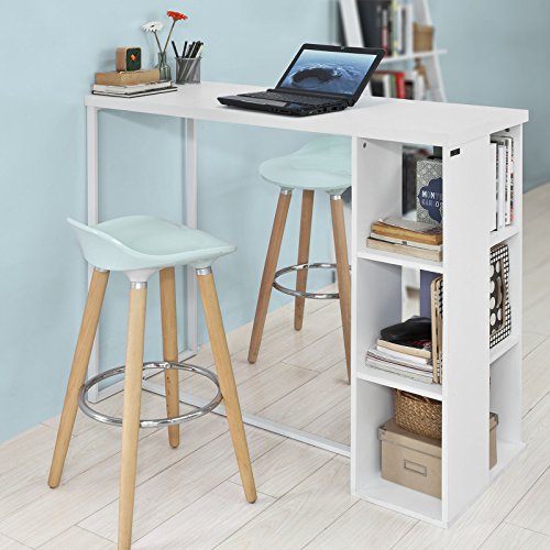 SoBuy-FWT39-W-Table-Haute-de-Bar-Table-de-Bar-Mange-Debout-Cuisine-avec-3-tagres-de-Rangements--Blanc-0-1