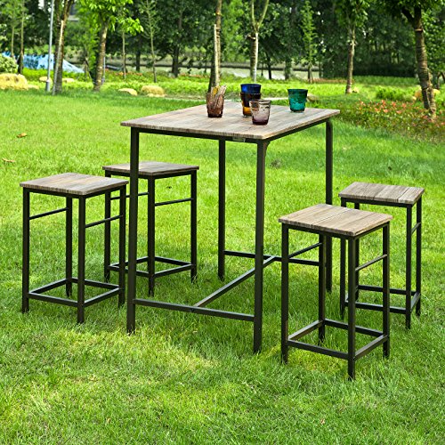 SoBuy-OGT11-N-Set-de-1-Table-4-Tabourets-Ensemble-table-de-bar-bistrot-4-tabourets-avec-repose-pieds-Table-Mange-debout-Table-haute-cuisine-0-1