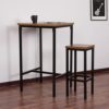 WOLTU-1-X-Table-de-Bar-Table-de-bistrot-Table–Manger-Structure-en-mtalPlateau-en-Bois-Massif66x66x110cm-LxPxH-Chne-BT12hei-0-0 WOLTU-1-X-Table-de-Bar-Table-de-bistrot-Table–Manger-Structure-en-mtalPlateau-en-Bois-Massif66x66x110cm-LxPxH-Chne-BT12hei-0-0