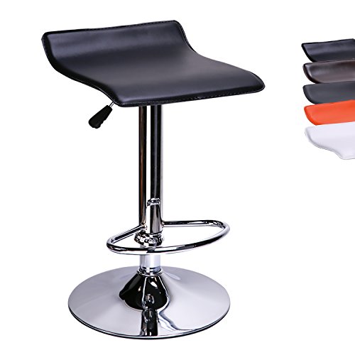 CCLIFE-Tabouret-de-bar-12-chaise-de-bar-sans-dossier-rglable-en-hauteur-Cuisine-pivotante-en-cuir-synthtique-58-78-cm-0