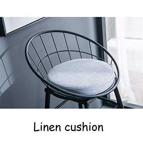 Tabouret-Haut-SimpleTabourets-de-Bar-en-Fer-forgCoussin-en-LinCapacit-de-Charge-150-kg-Convient-pour-Les-Restaurants-Bars-Multi-Taille-en-Option-Noir-0-2