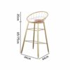Tabourets-de-Bar-dcontractsTabouret-Haut-Simple-Coussin-Confortable-en-Velours-Cadre-en-Fer-forg-Convient-pour-la-Cuisine-Bar-Plusieurs-Options-de-Taille-Rose-0-2 Tabourets-de-Bar-dcontractsTabouret-Haut-Simple-Coussin-Confortable-en-Velours-Cadre-en-Fer-forg-Convient-pour-la-Cuisine-Bar-Plusieurs-Options-de-Taille-Rose-0-2