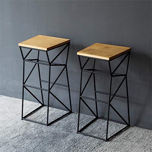 Personnalit-Tabouret-de-Bar-Moderne-Tabouret-Haut-cratif-en-Fer-forg-Coussin-en-pin-de-Haute-qualit-Tapis-antidrapant-Adapt-au-Salon-Bar-Caf-Noir-0-0