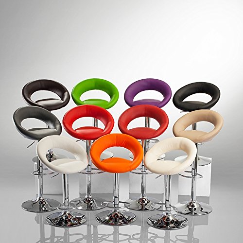Duhome-Tabouret-de-Bar-Lot-de-2-en-Similicuir-avec-Dossier-slection-de-Couleur--Hauteur-rglable-118-0