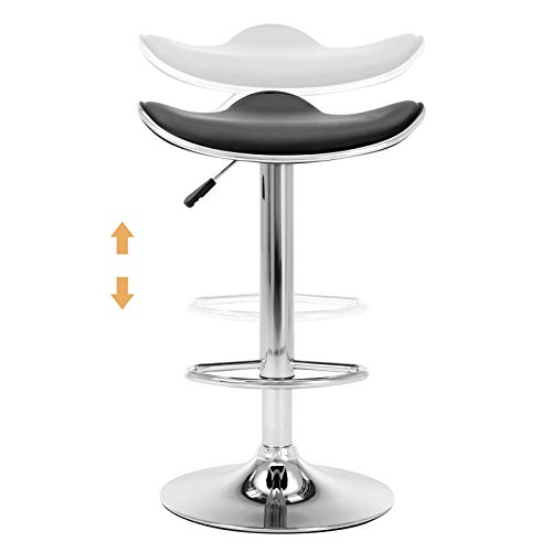IntimaTe-WM-Heart-Lot-de-2-Tabourets-de-Bar-Rglable-en-Similicuir-Socle-et-Repose-Pieds-Chroms-Noir-0-1