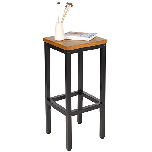 WOLTU-2-X-Tabouret-de-Bar-Tabouret-Bistro-Structure-en-Acier-Stable-Surface-de-Bout-en-Bois-MassifChne-BH86hei-2-0-2