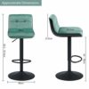 Duhome-Tabouret-de-Bar-Lot-de-2-en-Similicuir-Plastique-mlange-avec-Dossier-slection-de-Couleur–Hauteur-rglable-205-0-0 Duhome-Tabouret-de-Bar-Lot-de-2-en-Similicuir-Plastique-mlange-avec-Dossier-slection-de-Couleur–Hauteur-rglable-205-0-0
