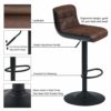 Duhome-Tabouret-de-Bar-Lot-de-2-en-Similicuir-Plastique-mlange-avec-Dossier-slection-de-Couleur–Hauteur-rglable-205-0-2 Duhome-Tabouret-de-Bar-Lot-de-2-en-Similicuir-Plastique-mlange-avec-Dossier-slection-de-Couleur–Hauteur-rglable-205-0-2