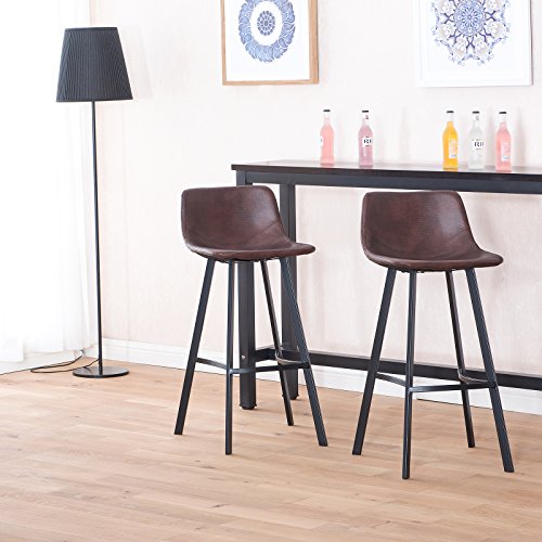 WOLTU-Lot-de-2-Tabouret-de-Bar-en-mtal-Design-en-Similicuir-assises-Acier-JambesBH79br-2-Brun-0-0