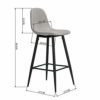 Innovareds-Lot-de-2-tabourets-de-bar-dossier-haut-moderne-Cadre-en-mtal-avec-repose-pieds-Tissu-gris-clair-0-0