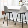 Innovareds-Lot-de-2-tabourets-de-bar-dossier-haut-moderne-Cadre-en-mtal-avec-repose-pieds-Tissu-gris-clair-0-1