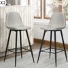 Innovareds-Lot-de-2-tabourets-de-bar-dossier-haut-moderne-Cadre-en-mtal-avec-repose-pieds-Tissu-gris-clair-0-2