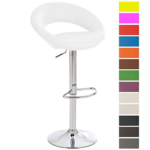 CLP-Tabouret-de-Bar-Rio-de-Janeiro-Similicuir-Hauteur-Rglable-Chaise-Haute-de-Cuisine-ou-Salle--Manger-Dossier-et-Repose-pied-Couleur-0