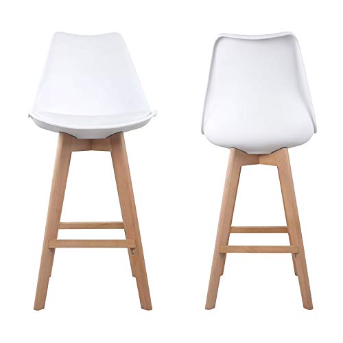 Happy-Garden-Lot-de-2-tabourets-scandinaves-Sven-Blanc-avec-Coussin-0-1