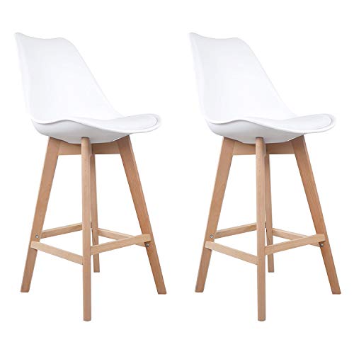 Happy-Garden-Lot-de-2-tabourets-scandinaves-Sven-Blanc-avec-Coussin-0