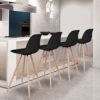IDMarket-Lot-de-4-Tabourets-de-Bar-SARA-Noir-0-0