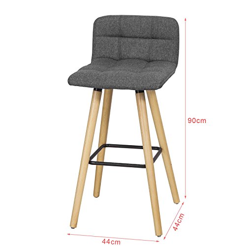 SoBuy-2X-FST50-DG-Lot-de-2-Tabourets-de-Bar-Cuisine-avec-Dossier-et-Repose-Pieds-Haute-qualit-0-0