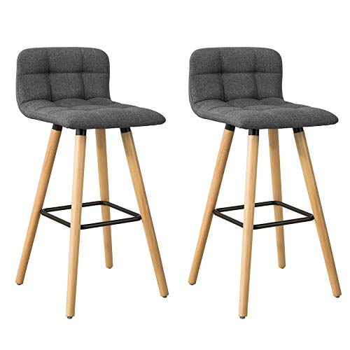 SoBuy-2X-FST50-DG-Lot-de-2-Tabourets-de-Bar-Cuisine-avec-Dossier-et-Repose-Pieds-Haute-qualit-0
