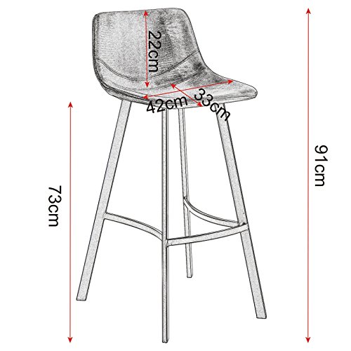 WOLTU-4-X-Brun-Tabouret-de-Bar-en-Mtal-Design-en-Similicuir-assises-Acier-JambesBH79br-4-0-0
