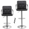 Yaheetech-Lot-de-2-Tabourets-de-Bar-Tabouret-Haut-Pivotant-Rglable-avec-Dossier-et-Accoudoir-Dmontable-Modern-pour-Cuisine-Comptoir-Bistro-0-0