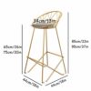Gsej-Tabourets-Tabouret-de-Bar-en-Fer-forg-dor-Moderne-avec-Dossier-tabourets-Hauts-Chaise-de-Salle–Manger-Coussin-en-Cuir-Gris-de-Haute-qualit-Confortable-Convient–la-Cuisine-Bar-caf-2-0-1 Gsej-Tabourets-Tabouret-de-Bar-en-Fer-forg-dor-Moderne-avec-Dossier-tabourets-Hauts-Chaise-de-Salle–Manger-Coussin-en-Cuir-Gris-de-Haute-qualit-Confortable-Convient–la-Cuisine-Bar-caf-2-0-1