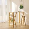 SoBuy-FWT56-W-Table-de-Bar-Table-Haute-de-Bar-Mange-Debout-Cuisine-avec-2-tagres-de-Rangement-Pied-en-Forme-K-Blanc-0-0