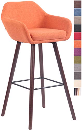 CLP-Tabouret-de-Bar-Adelaide-Tissu-Support--4-Pieds-en-Bois-Chaise-Haute-avec-Dossier-et-Repose-Pieds-Hauteur-Assise-77-cm-Couleur-0