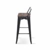 Kosmi-Lot-de-4-Tabourets-de-Bar-en-mtal-Noir-Mat-et-Assise-en-Bois-fonc-avec-Dossier-Chaise-de-Bar-Tabouret-mtal-et-Bois-Haut-Hauteur-66cm-idal-pour-Une-Table-de-90cm-0-0 Kosmi-Lot-de-4-Tabourets-de-Bar-en-mtal-Noir-Mat-et-Assise-en-Bois-fonc-avec-Dossier-Chaise-de-Bar-Tabouret-mtal-et-Bois-Haut-Hauteur-66cm-idal-pour-Une-Table-de-90cm-0-0