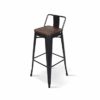 Kosmi-Lot-de-4-Tabourets-de-Bar-en-mtal-Noir-Mat-et-Assise-en-Bois-fonc-avec-Dossier-Chaise-de-Bar-Tabouret-mtal-et-Bois-Haut-Hauteur-66cm-idal-pour-Une-Table-de-90cm-0 Kosmi-Lot-de-4-Tabourets-de-Bar-en-mtal-Noir-Mat-et-Assise-en-Bois-fonc-avec-Dossier-Chaise-de-Bar-Tabouret-mtal-et-Bois-Haut-Hauteur-66cm-idal-pour-Une-Table-de-90cm-0