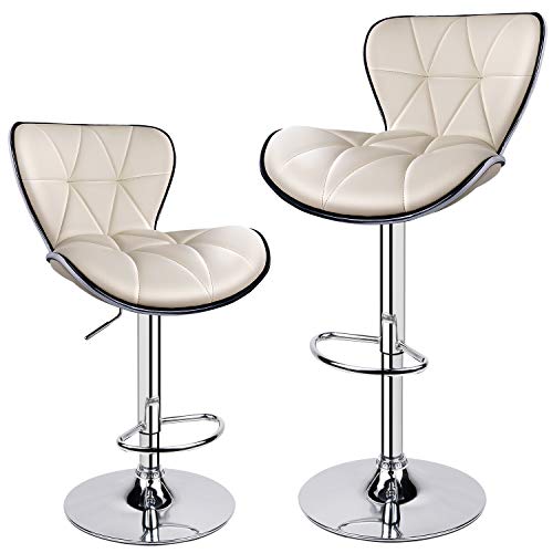 Leader-AccessoriesLot-de-2-Coquille-Tabourets-de-Bar-Avec-Diagonal-Line-Tabouret-pivotant-Rglable-et-Adjustable-pour-Bar-Comptoir-ou-Cuisine-0-0