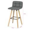 SoBuy-2X-FST50-HG-Lot-de-2-Tabourets-de-Bar-Cuisine-avec-Dossier-et-Repose-Pieds-Haute-qualit-0-0