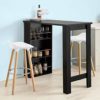 SoBuy-FWT17-Sch-Table-de-Bar-Mange-Debout-Table-Haute-de-Cuisine-avec-3-tagres-de-Rangement-Noir-Dimensions-112-x-106-x-57-cm-0-1 SoBuy-FWT17-Sch-Table-de-Bar-Mange-Debout-Table-Haute-de-Cuisine-avec-3-tagres-de-Rangement-Noir-Dimensions-112-x-106-x-57-cm-0-1