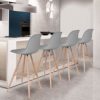 IDMarket-Lot-de-4-tabourets-de-Bar-SARA-Gris-Clair-0-0 IDMarket-Lot-de-4-tabourets-de-Bar-SARA-Gris-Clair-0-0