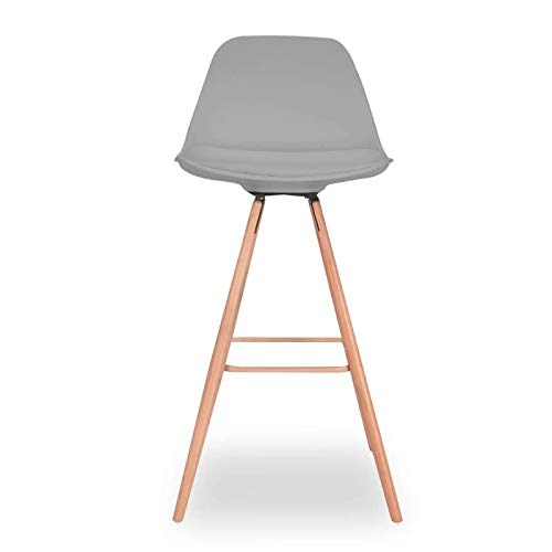 IDMarket-Lot-de-4-tabourets-de-Bar-SARA-Gris-Clair-0-1