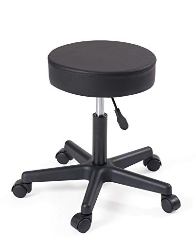 KAYELLES-Tabouret-Bureau--roulettes-Y-pivotant-360-rglable-en-Hauteur-0