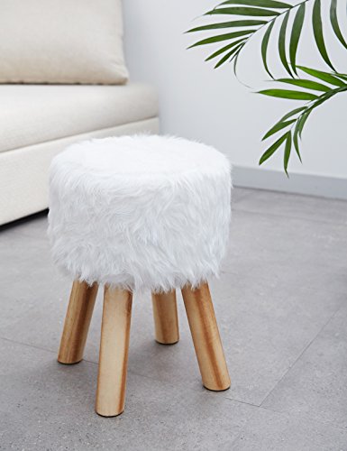 Suhu-Pouf-Tabouret-Fourrure-Repose-Pied-de-Salon-Design-Rond-Chaise-Moderne-Sige-Vintage-Deco-Repos-Pieds-en-Bois-0-1