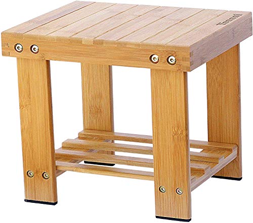 Yoassi-Tabouret-Bas-en-Bamboo-Naturel-avec-Etagre-de-Rangement-pour-Enfants-et-Adultes-0