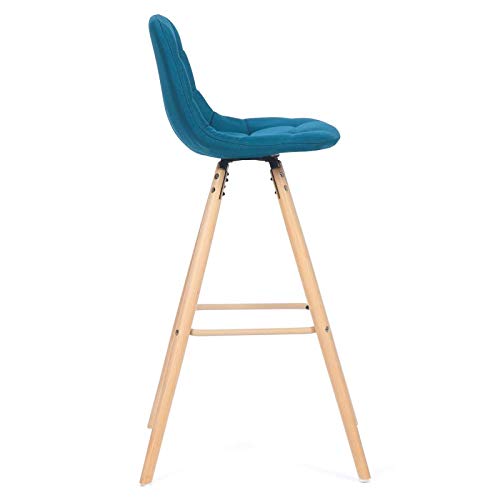 IDMarket-Lot-de-4-tabourets-de-Bar-Gaby-Bleus-en-Tissu-0-1