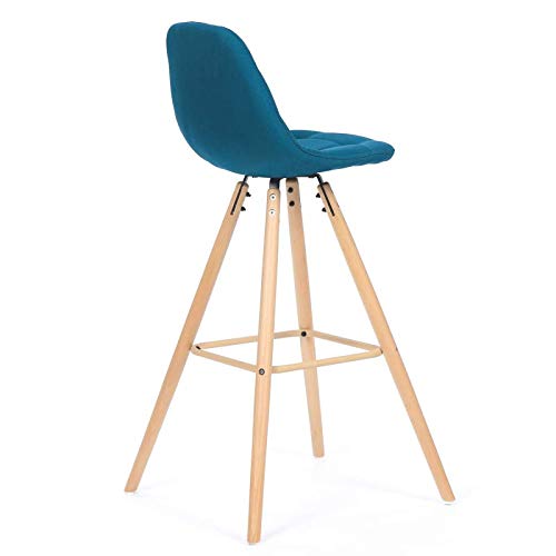 IDMarket-Lot-de-4-tabourets-de-Bar-Gaby-Bleus-en-Tissu-0-2