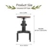 IKAYAA-4-Tabouret-de-Bar-Industriel-Vintage-en-Bois-Hauteur-Rglable-Bois-de-pin-Acier-Sige-Rond-0-0 IKAYAA-4-Tabouret-de-Bar-Industriel-Vintage-en-Bois-Hauteur-Rglable-Bois-de-pin-Acier-Sige-Rond-0-0
