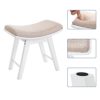 SONGMICS-Tabouret-de-Coiffeuse-Moderne-Pieds-en-hva-Tabouret-de-Maquillage-Coussin-Douillet-Assise-rembourre-et-incurve-Couleur-Blanche-RDS51W-0-2 SONGMICS-Tabouret-de-Coiffeuse-Moderne-Pieds-en-hva-Tabouret-de-Maquillage-Coussin-Douillet-Assise-rembourre-et-incurve-Couleur-Blanche-RDS51W-0-2