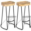 vidaXL-2X-Bois-de-Manguier-Massif-Tabouret-de-Bar-Gavin-Meuble-de-Bistrot-0-1 vidaXL-2X-Bois-de-Manguier-Massif-Tabouret-de-Bar-Gavin-Meuble-de-Bistrot-0-1
