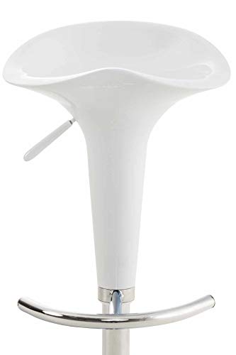 CLP-Lot-de-2-Tabourets-de-Bar-Design-Saddle-Chaise-Haute-avec-Assise-en-Plastique-Solide-Tabouret-de-Bar-Hauteur-Rglable-et-Pivotant-Repose-Pied-0-2