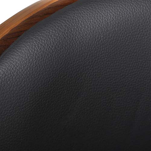 vidaXL-Bois-Courb-Tabouret-de-Bar-Cuir-Synthtique-Chaise-de-Bistrot-Pub-0-2