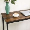 VASAGLE-Table-de-Bar-Table-Haute-Fine-Table-de-Cuisine-Table-de-Salle–Manger-avec-Cadre-mtallique-Robuste-100-x-40-x-90-cm-Montage-Facile-Style-Industriel-Marron-Rustique-et-Noir-LBT10X-0-2 VASAGLE-Table-de-Bar-Table-Haute-Fine-Table-de-Cuisine-Table-de-Salle–Manger-avec-Cadre-mtallique-Robuste-100-x-40-x-90-cm-Montage-Facile-Style-Industriel-Marron-Rustique-et-Noir-LBT10X-0-2