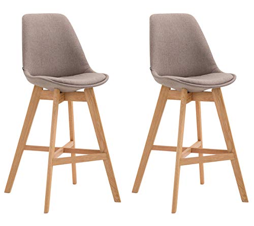 CLP-Lot-De-2-Tabourets-De-Bar-Cannes-Tissu-I-Chaise-Haute-De-Bar-Dossier-Ergonomique-Pied-en-Bois-Repose-Pied-I-Tabouret-De-Bar-Scandinave-0-0