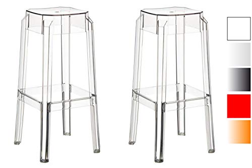 CLP-Lot-De-2-Tabourets-De-bar-Fox-En-Plastique-I-Chaises-DInterieur-Et-DExtrieure-Avec-Repose-pieds-I-Chaise-Haute-Design-Plastique-0