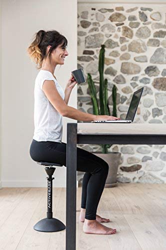 ACTIVE-BASE-Noir-Tabouret-Ergonomique-de-Bureau-sige-Dynamique-ducateur-de-Posture-avec-Housse-dassise-Noire-Outils-proprioceptif-volutif-rglable-en-Hauteur-0-1